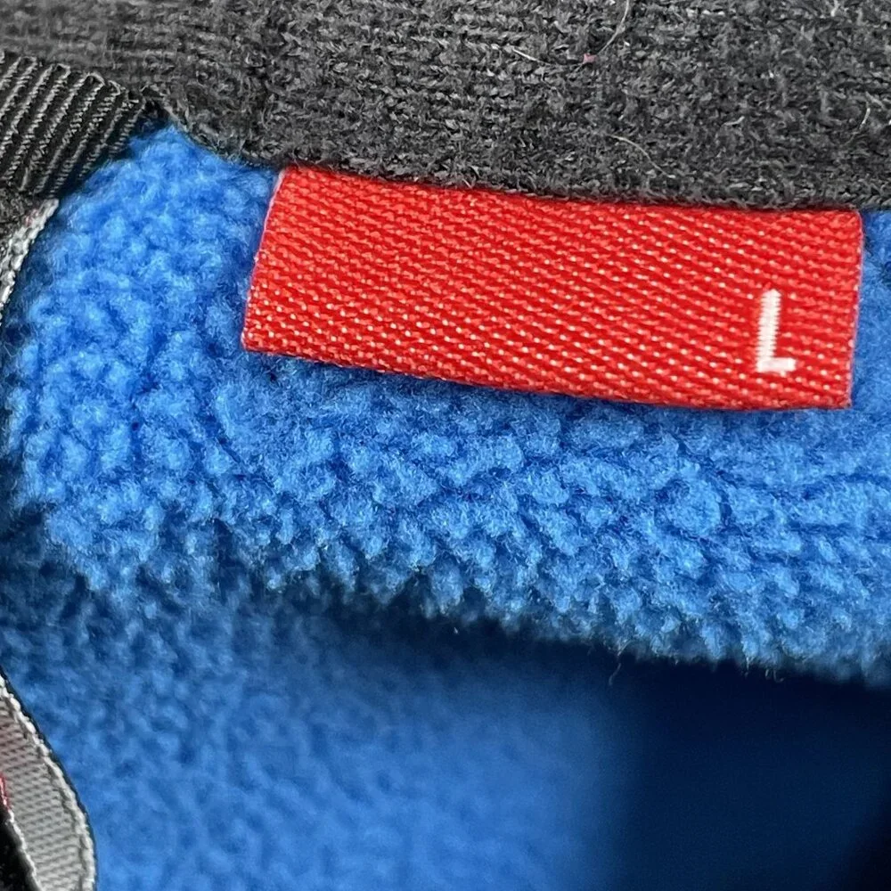 Spyder 1/2 Zip Fleece‎ Mens Large Outbound Blue & Black Half Zip